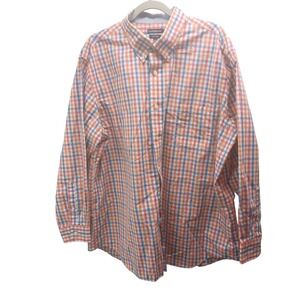 Croft & Barrow Mens Classic Fit Plaid Button Down Shirt 18.5 34 35